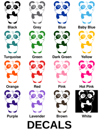 Shy Panda Decals